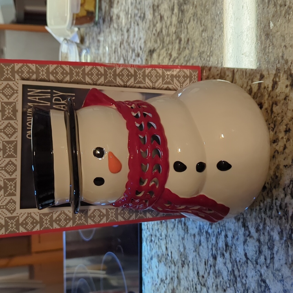 Rare BnB large snowman luminary.